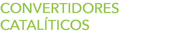 CONVERTIDORES CATALÍTICOS